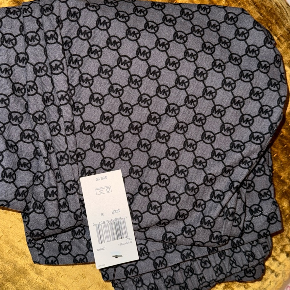 Michael Kors Men's Loungewear Knit Pant S  with black  MK Logo